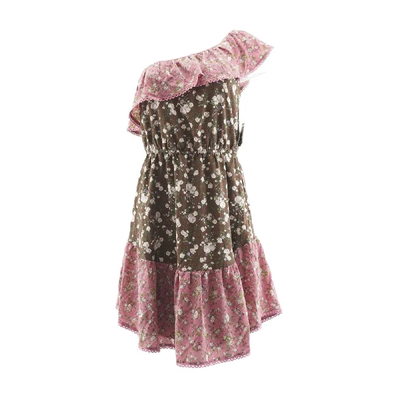 Weekend Deal Brown Floral Midi Dress