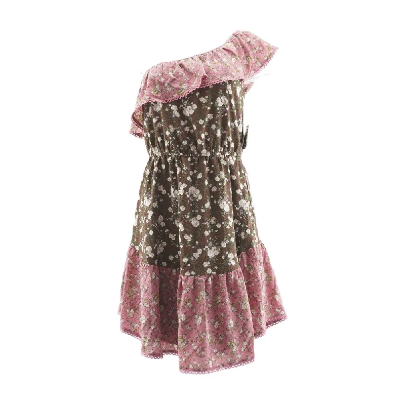 Unbeatable Prices Brown Floral Midi Dress
