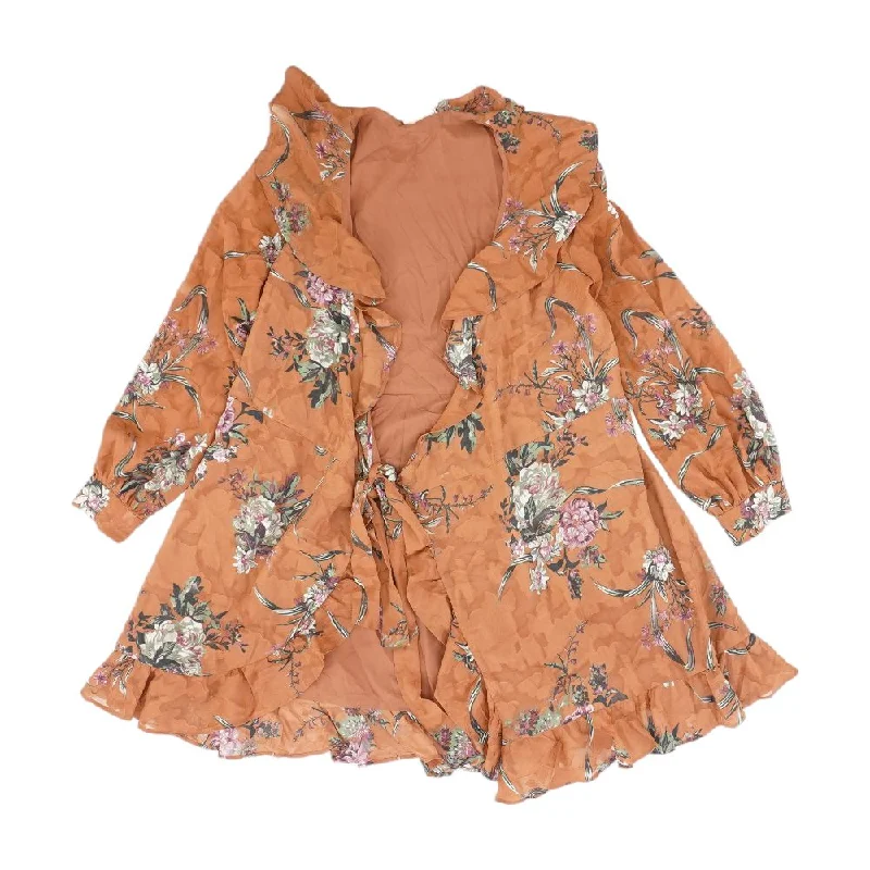 Quick Sale Brown Floral Mini Dress