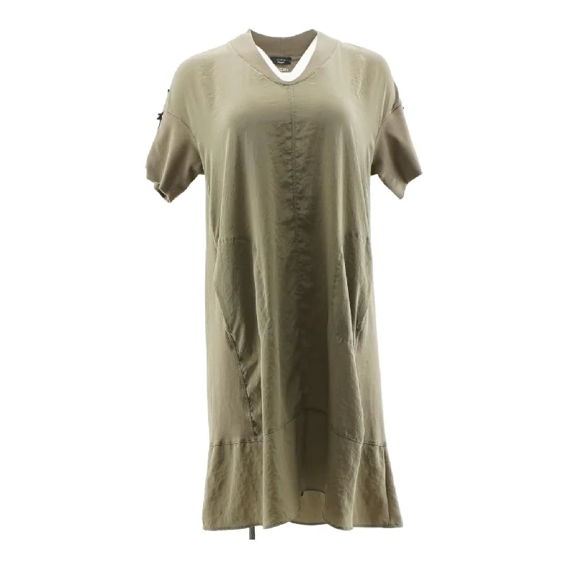 Unmissable Offer Brown Solid Midi Dress