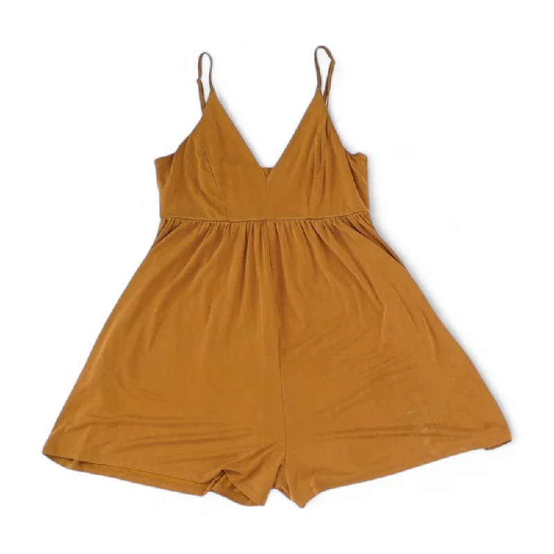 Crazy Deals Brown Solid Romper