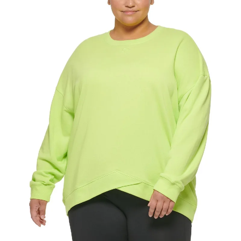 Fantastic Offers Calvin Klein Performance Womens Plus Terry Cozy Sweatshirt