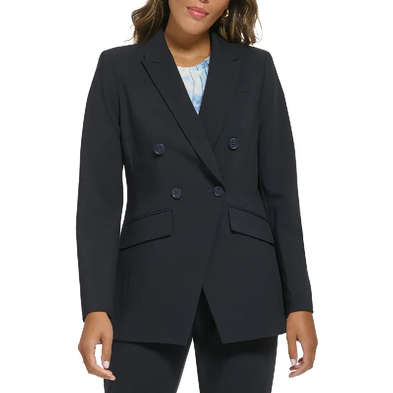 Loyalty Reward Calvin Klein Womens Notch Collar Suit Separate Double-Breasted Blazer
