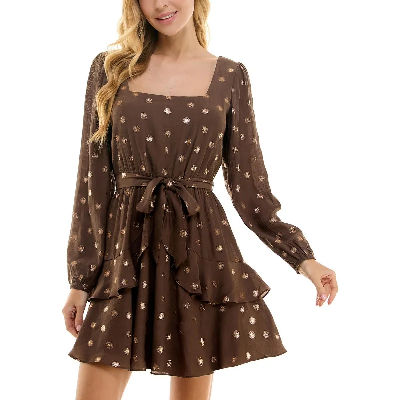 Great Bargains City Studios Womens Juniors Daytime Mini Fit & Flare Dress
