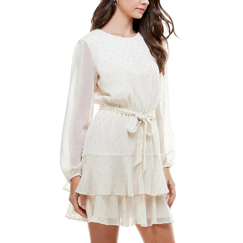 YEAR-End Sale City Studio Womens Juniors Party Mini Fit & Flare Dress