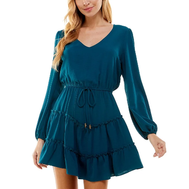 Must-Have Deals City Studios Womens Juniors Tiered  Fit & Flare Dress
