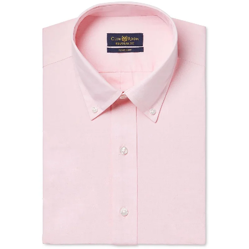 Best Bargains Club Room Mens Slim Fit Button Down Dress Shirt