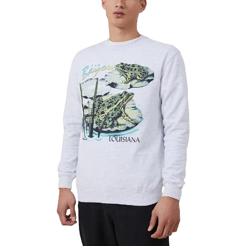Can't Be Beat Cotton On Mens Cotton Crewneck Sweatshirt