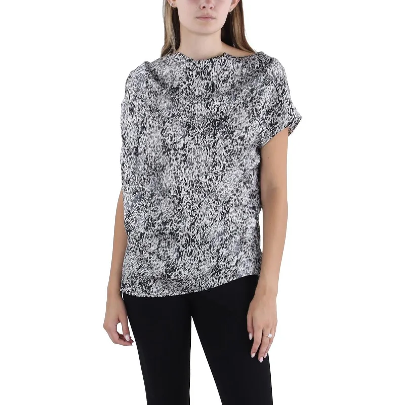 Must-Have Deals Elie Tahari Womens Silk Scoop Neck Pullover Top