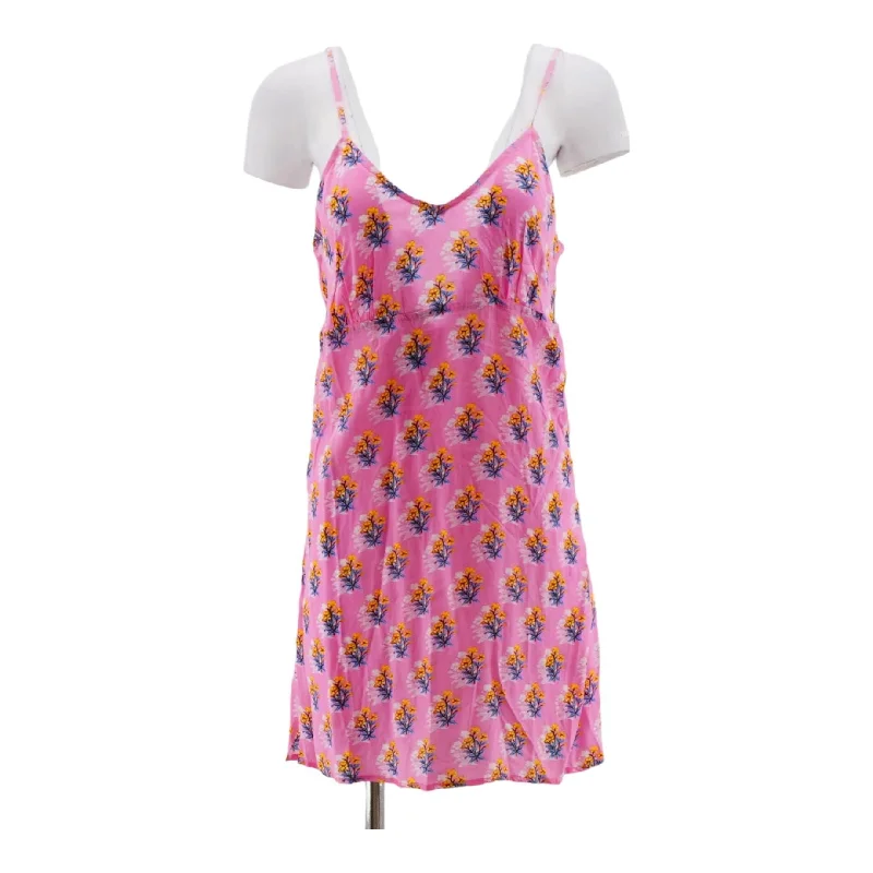 Savings Galore Floral Pink Sleeveless Mini Dress