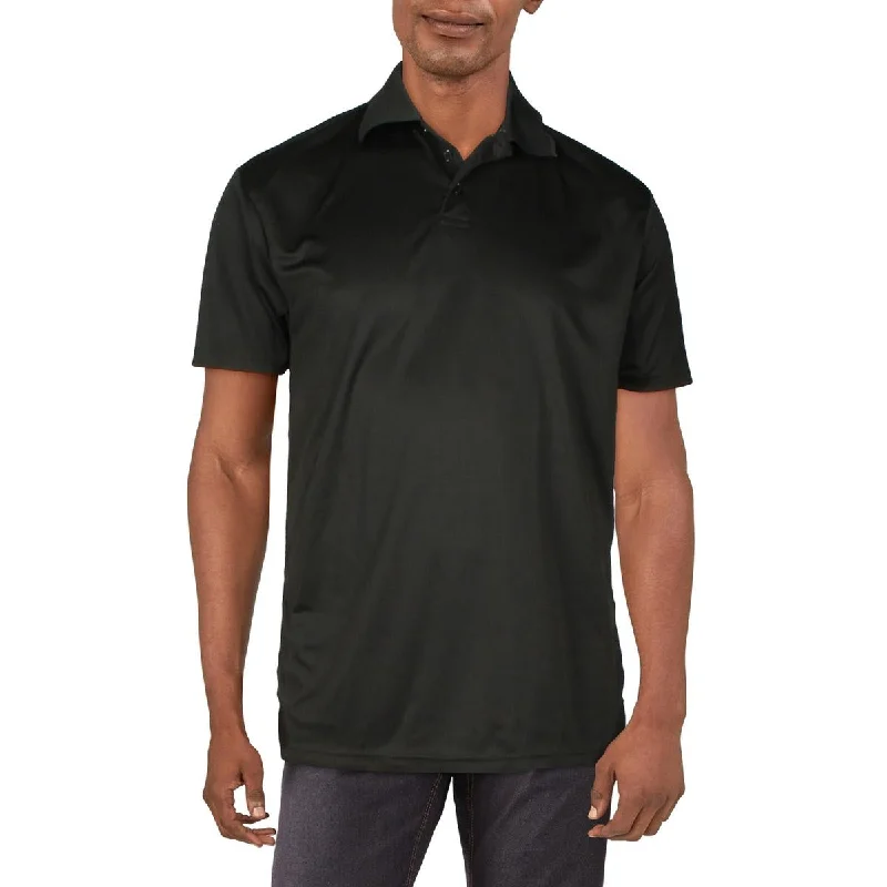Doorbuster Deal Galaxy Mens Moisture Wicking Collared Polo