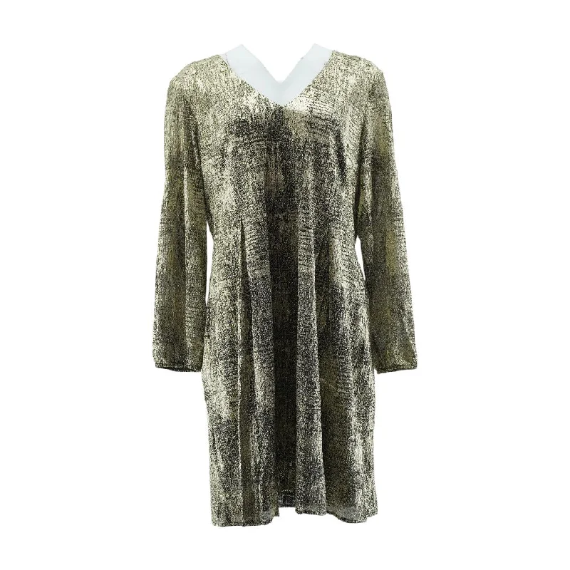 Bargain Prices Gold Misc Midi Dress