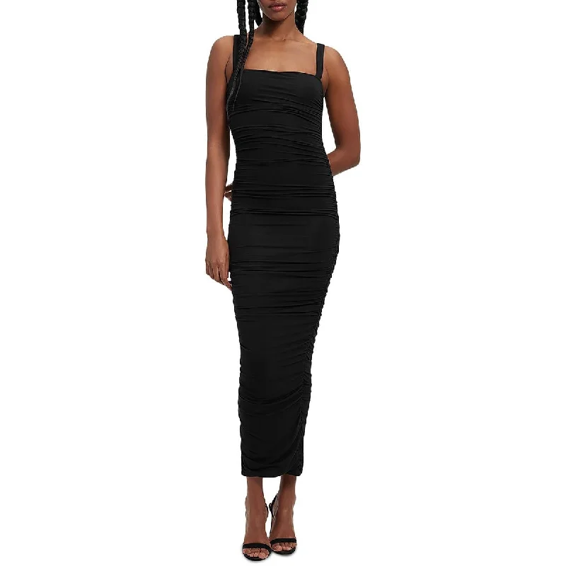 Special Discount Good American Womens Knit Ruched Maxi Dress