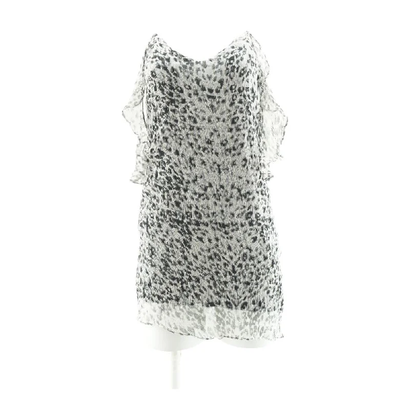 Early Bird Discount Gray Animal Print Mini Dress