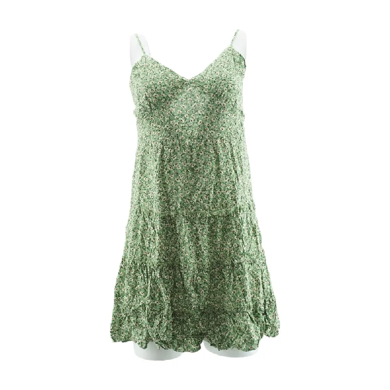Best Seller Green Floral Mini Dress