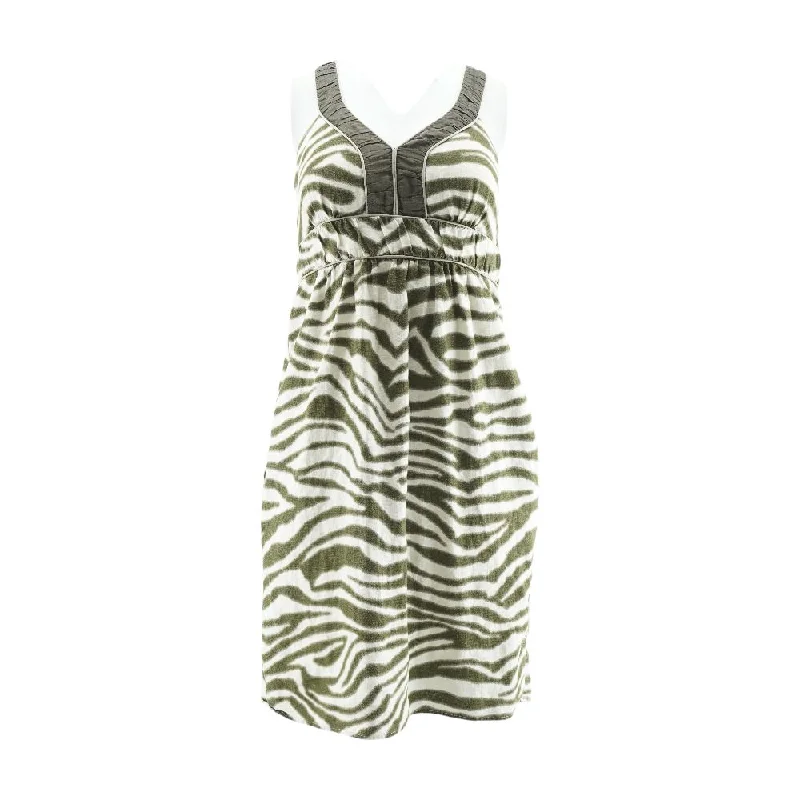 Price Drop Green Misc Midi Dress