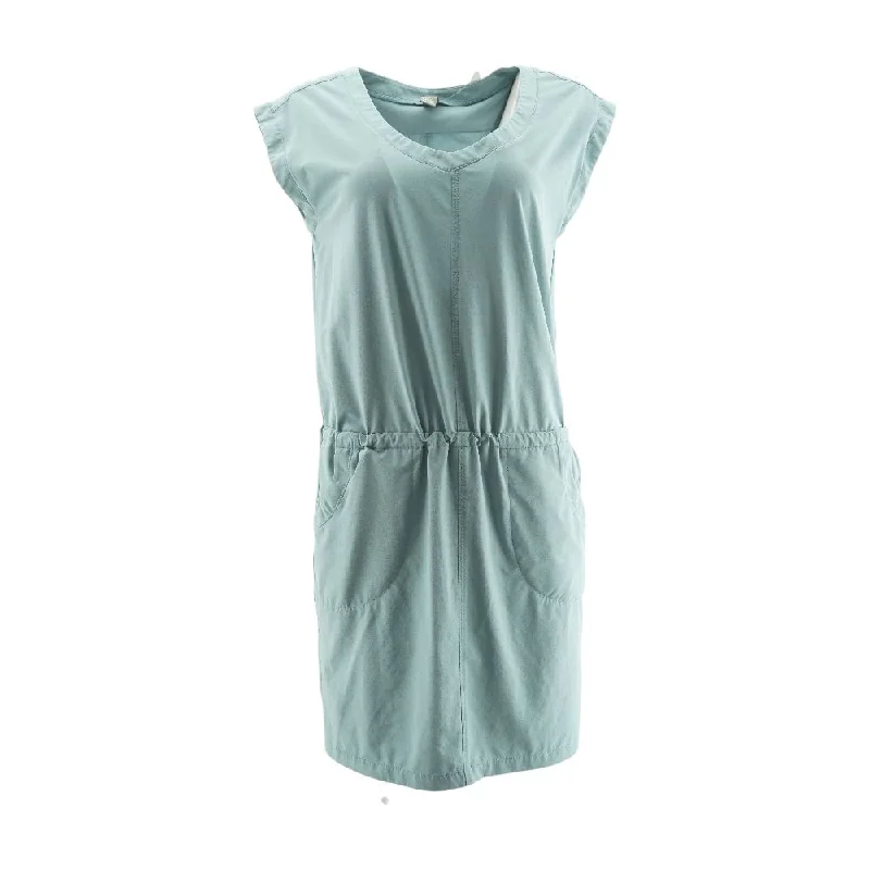 Limited Time Green Solid Midi Dress