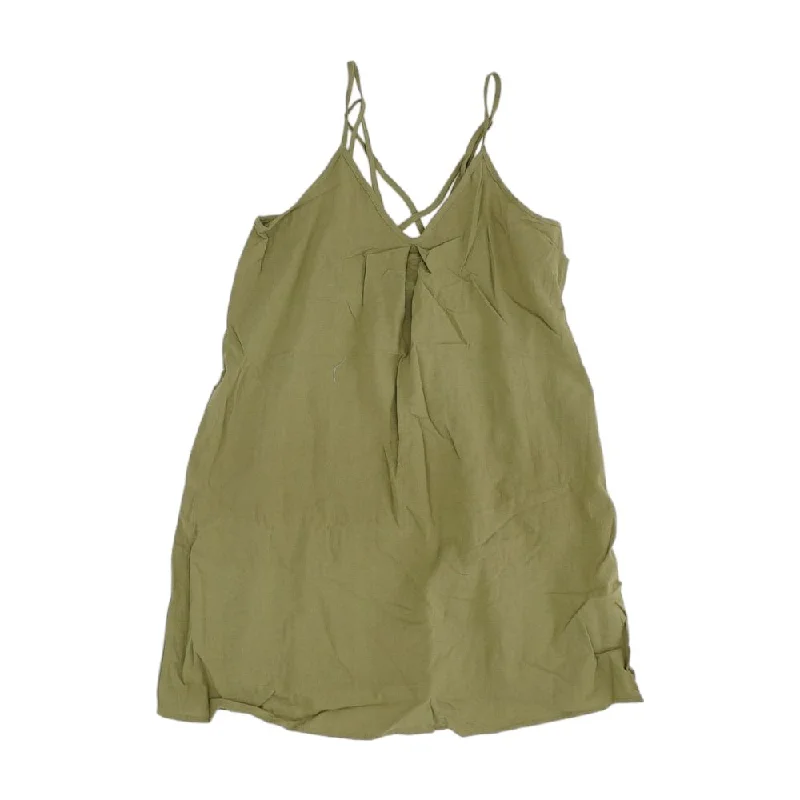 Best Deals Green Solid Mini Dress