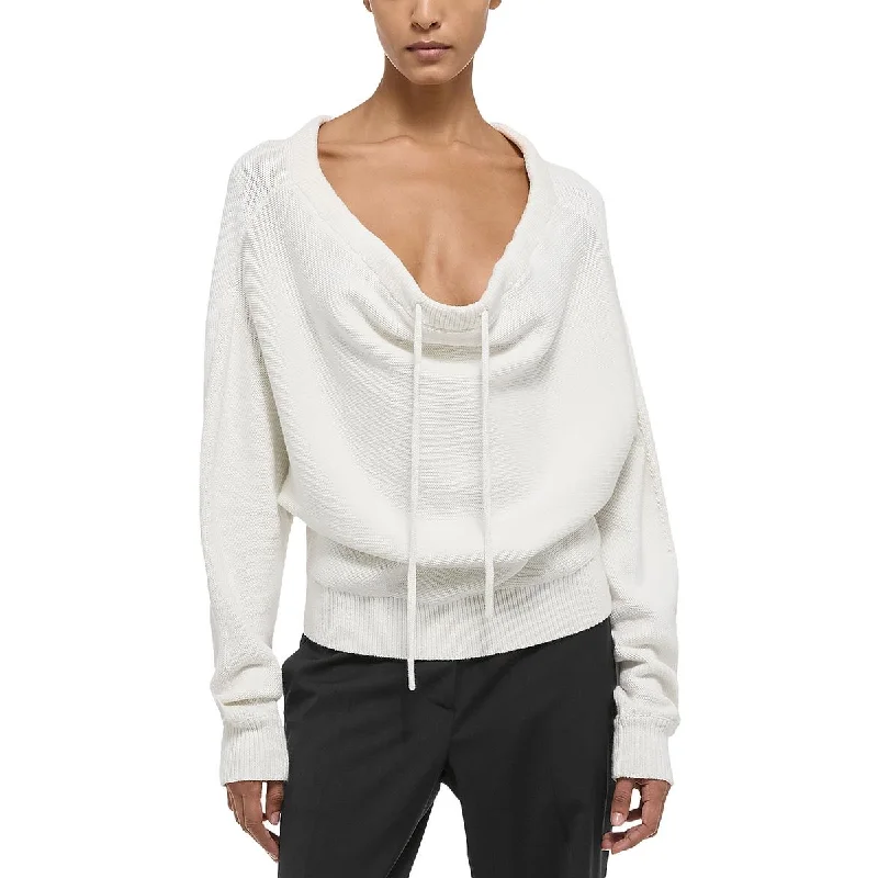 Huge Discounts Helmut Lang Womens Scoop Neck Dolman Sleeve Pullover Sweater