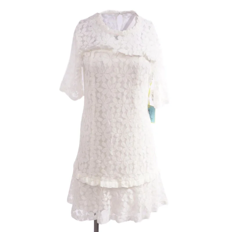 Deep Discounts Ivory Floral Midi Dress