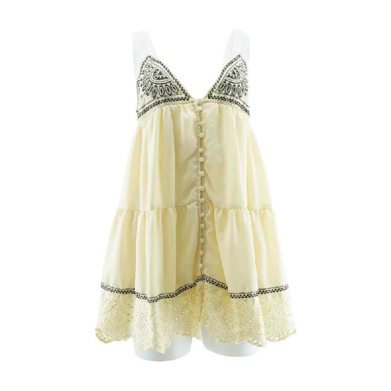 Online Only Ivory Misc Mini Dress