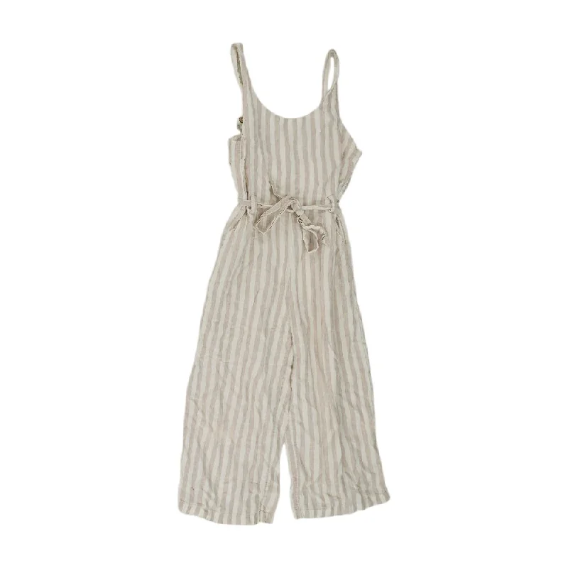 Exclusive Savings Ivory Striped Jumpsuit