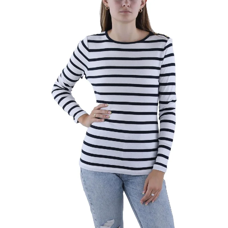 Price Drop Alert Lauren Ralph Lauren Womens Cotton Striped Pullover Top