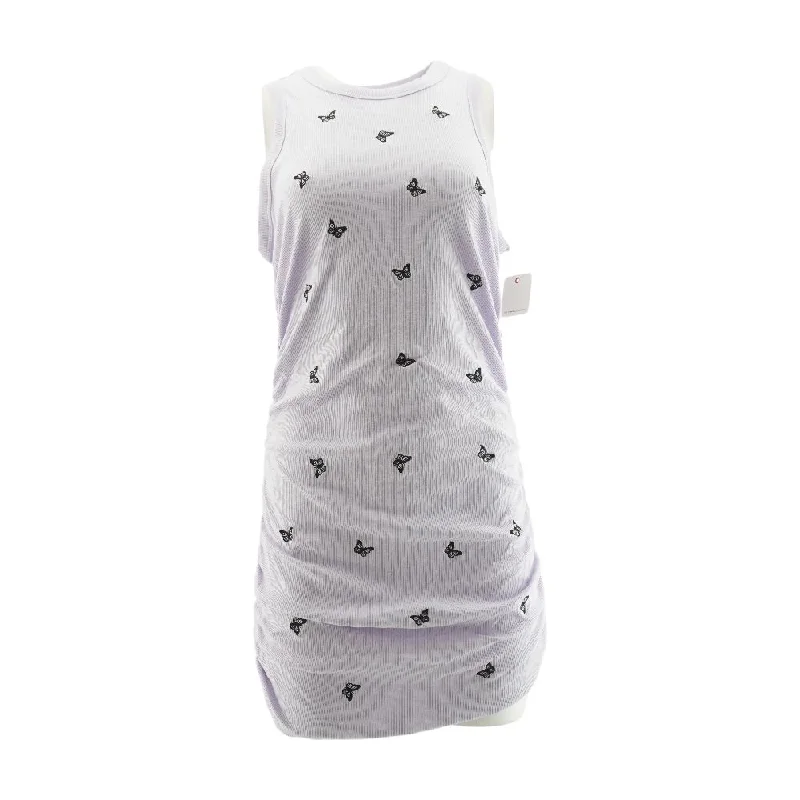 Season Finale Sale Lavender Embroidery Detail Mini Dress
