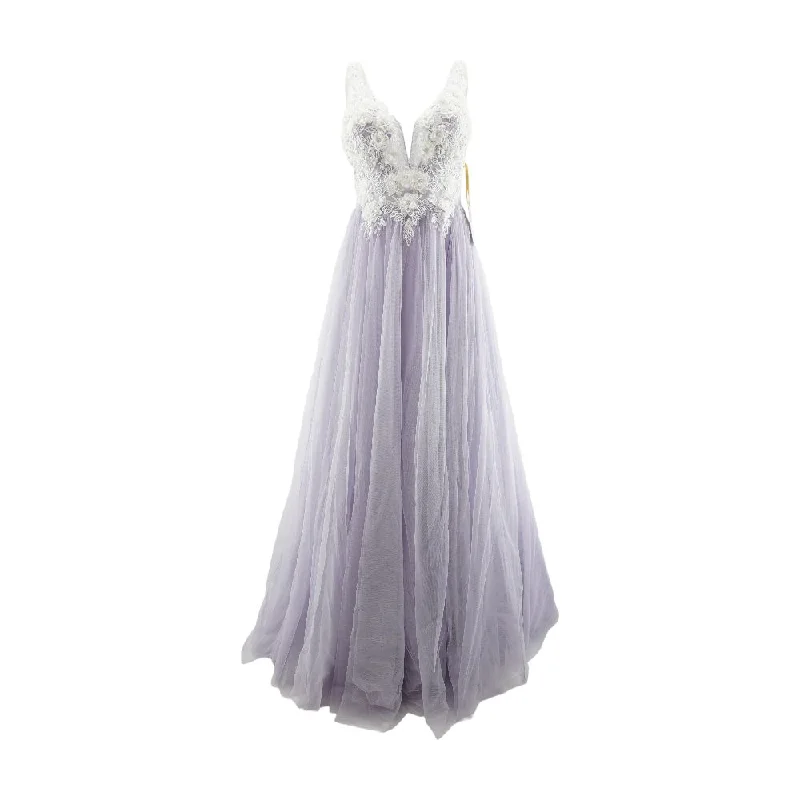 Exclusive Deal Lavender Solid Maxi Dress