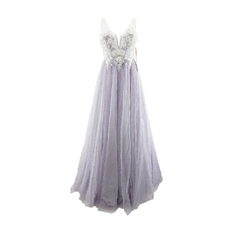 Year-End Sale Lavender Solid Maxi Dress
