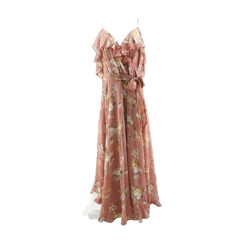 New Deals Magenta Floral Maxi Dress