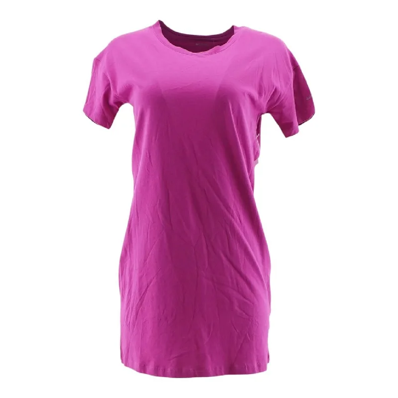 Final Clearance Magenta Solid Midi Dress