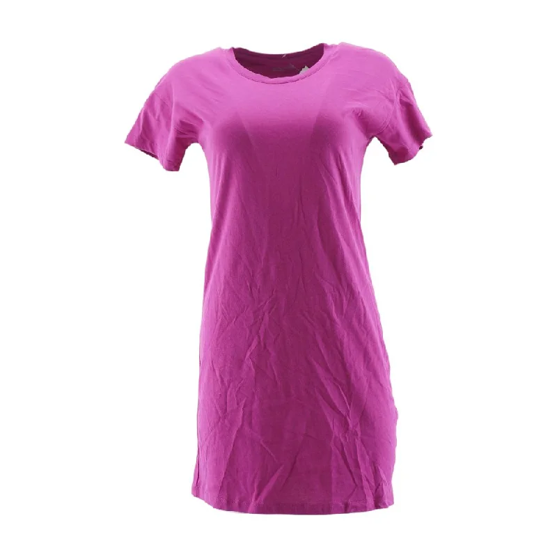 Reduced Prices Magenta Solid Midi Dress