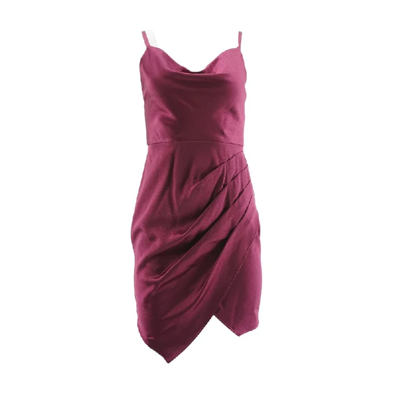 Mega Deal Maroon Solid Mini Dress