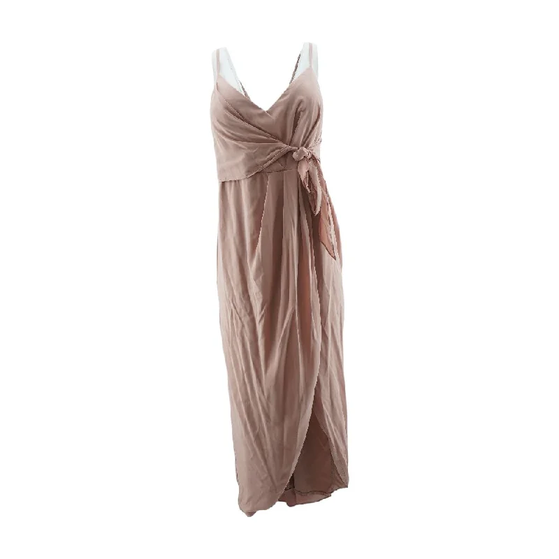 Final Markdown Mauve Solid Maxi Dress