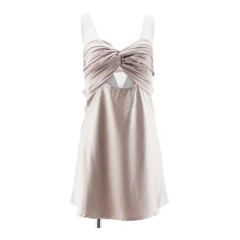 Stock Clearance Mauve Solid Mini Dress
