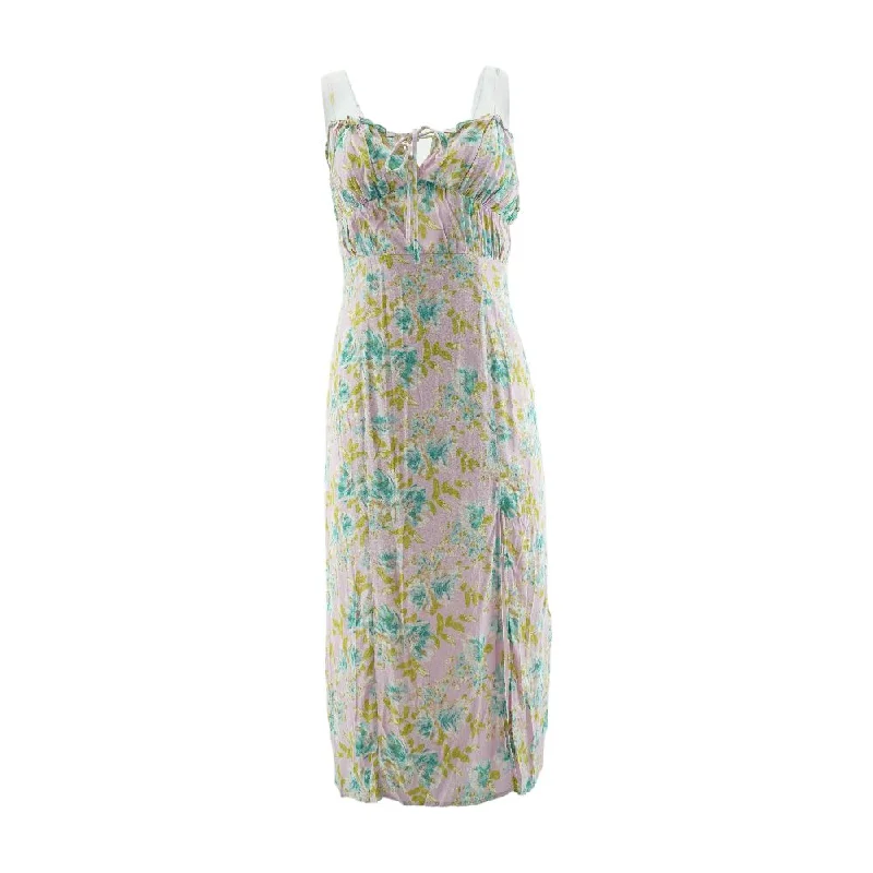 Bargain Bin Multi Floral Midi Dress