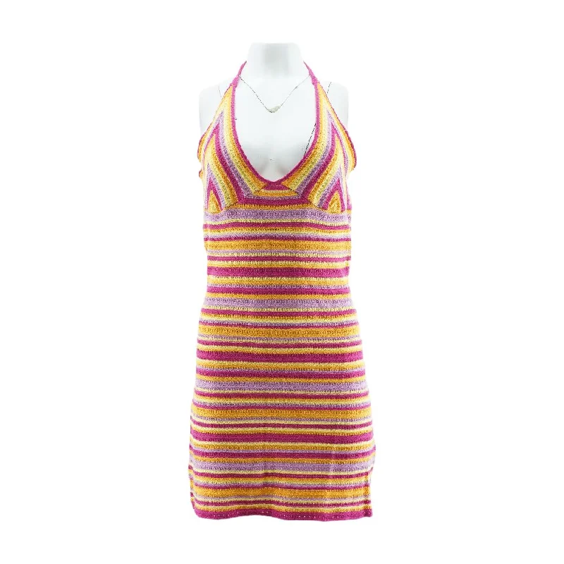 New Arrival Multi Striped Mini Dress
