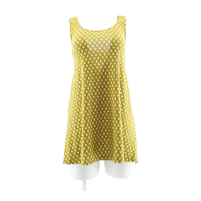Last Chance Mustard Misc Mini Dress