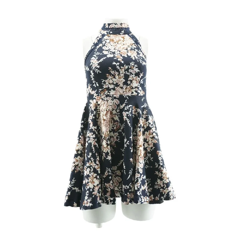 Special Savings Navy Floral Midi Dress