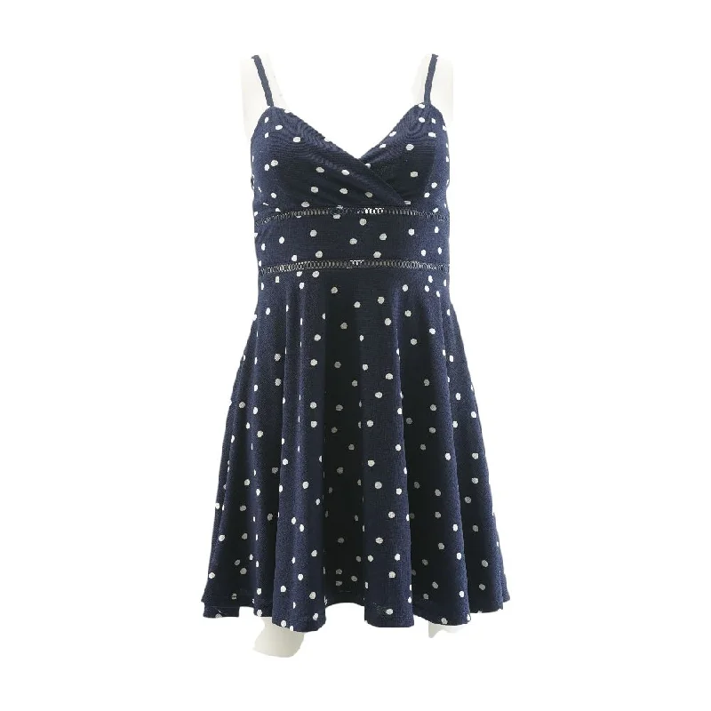 Don't Miss Navy Polka Dot Mini Dress