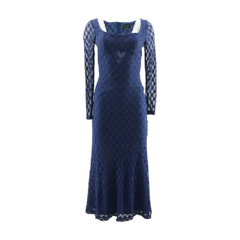 Deal Dash Navy Solid Maxi Dress