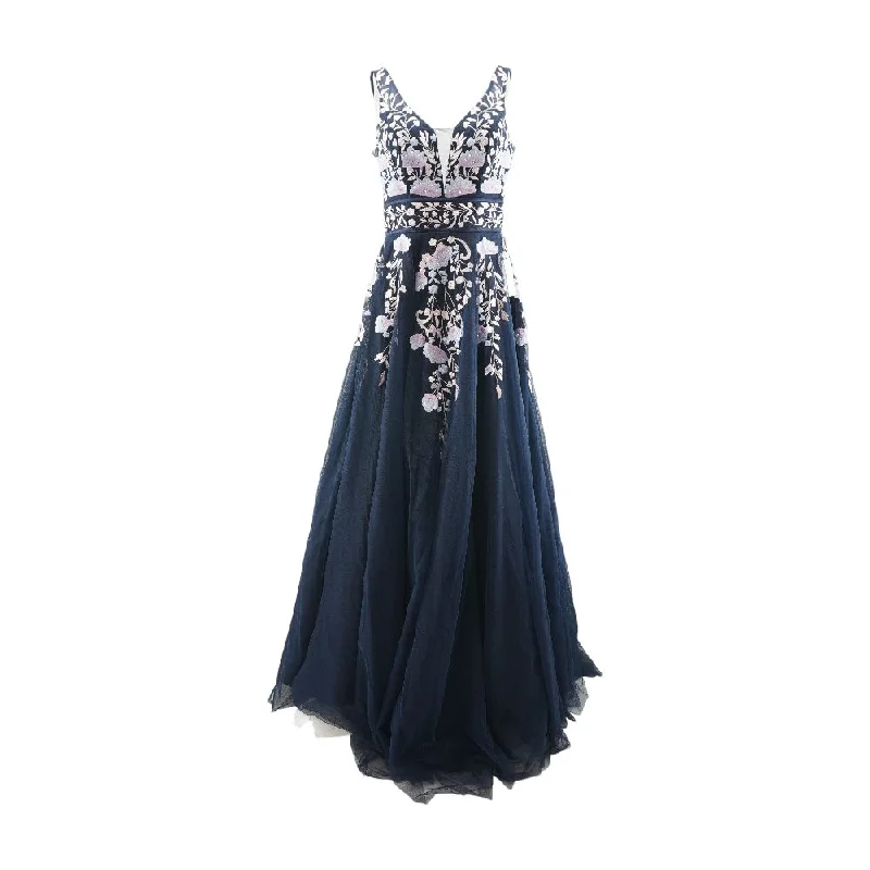Seasonal Sale Navy Solid Maxi Dress