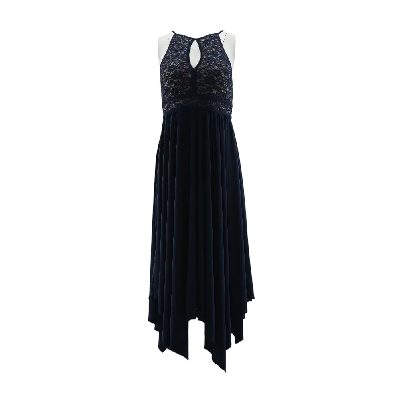 Year-End Sale Navy Solid Maxi Dress
