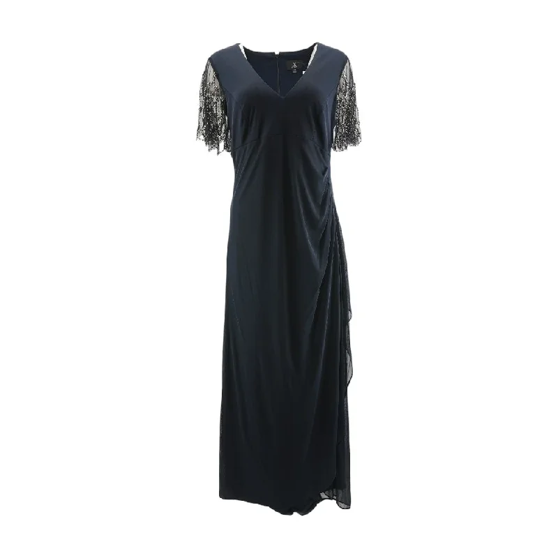 Bargain Blast Navy Solid Midi Dress