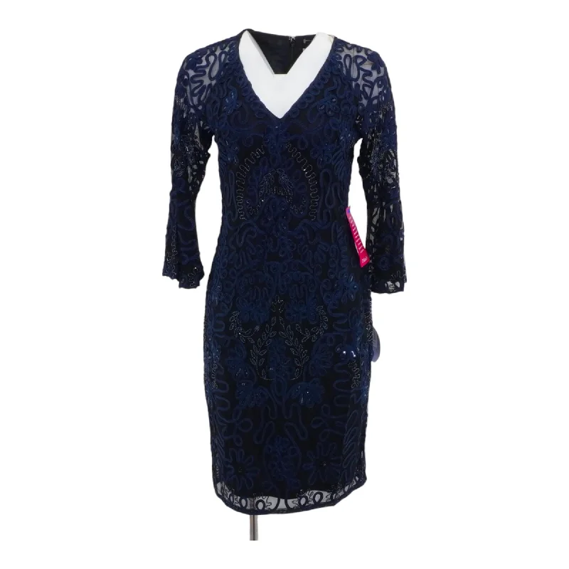 Buy More, Save More Navy Solid Midi Dress