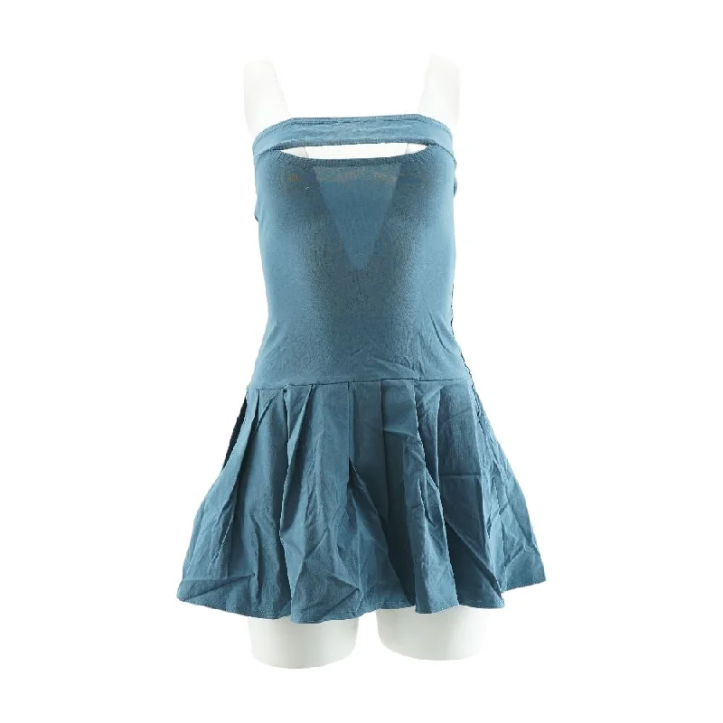 Fantastic Deals Navy Solid Mini Dress