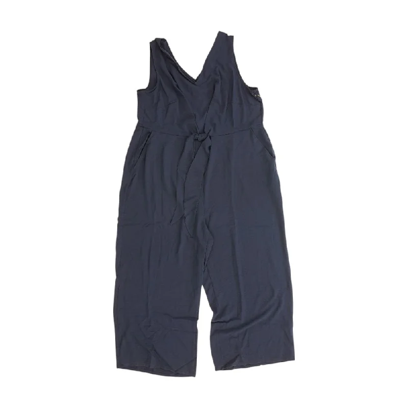Low Prices Navy Solid Romper