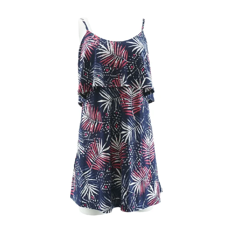 Extra Savings Navy Tropical Mini Dress