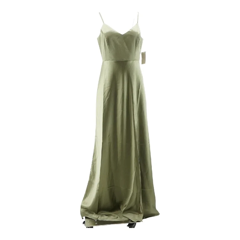 Savings Galore Olive Solid Maxi Dress